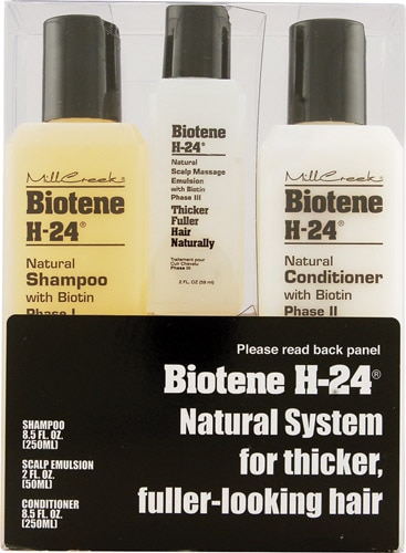 Mill Creek Biotene H-24® Tri-Pack Shampoo Conditioner Scalp Emulsion