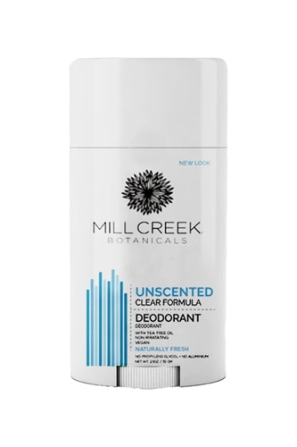 Mill Creek Botanicals Deodorant Stick Clear Aluminum Free Unscented