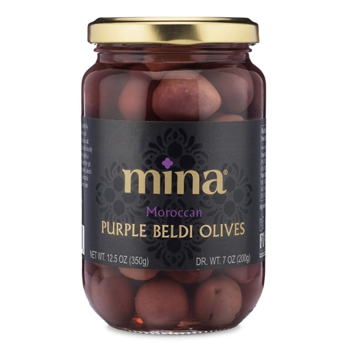 Mina Moroccan Purple Beldi Olives Jar