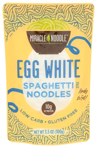 Miracle Noodle Egg White Noodles Spaghetti Style