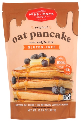 Miss Jones Gluten Free Oat Pancake & Waffle Mix Original