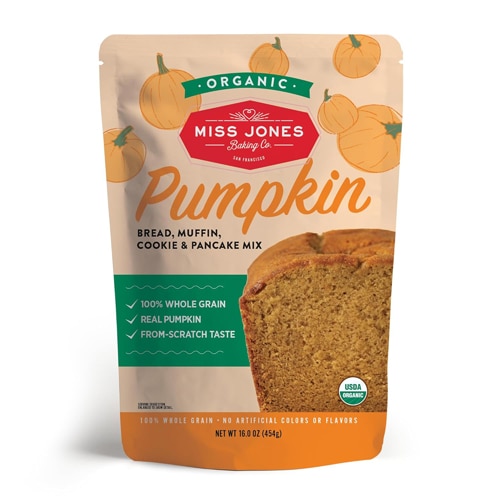 Miss Jones Organic Pumpkin Bread Muffin Cookie & Pancake Mix