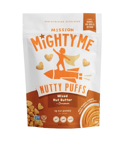 Mission Mighty Me Nutty Puffs Mixed Nut Butter + Cinnamon