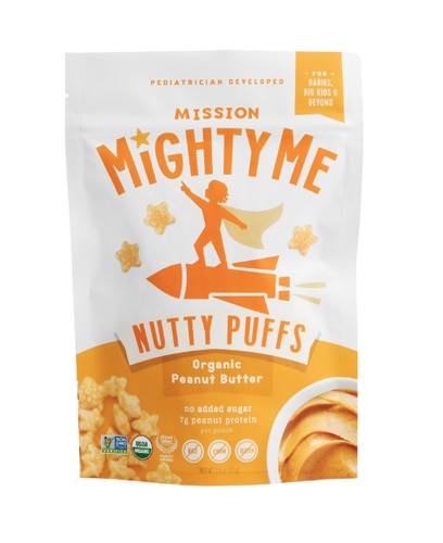 Mission Mighty Me Nutty Puffs Organic Peanut Butter