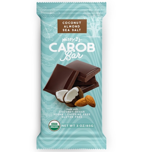 Missy J's Carob Bar Vegan Gluten Free Coconut Almond & Sea Salt