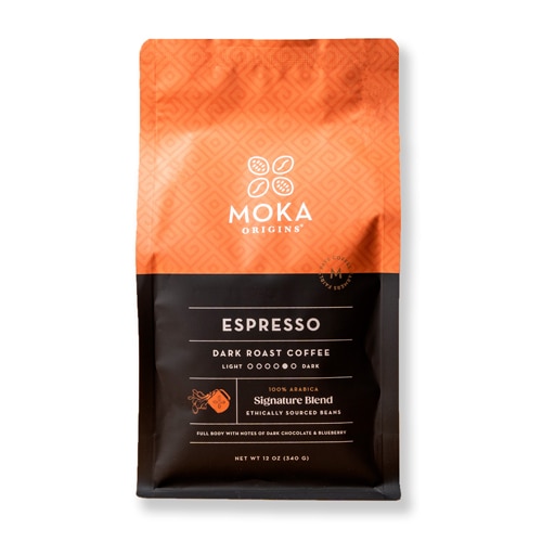 Moka Origins Coffee Organic Ethically Sourced Expresso Blend