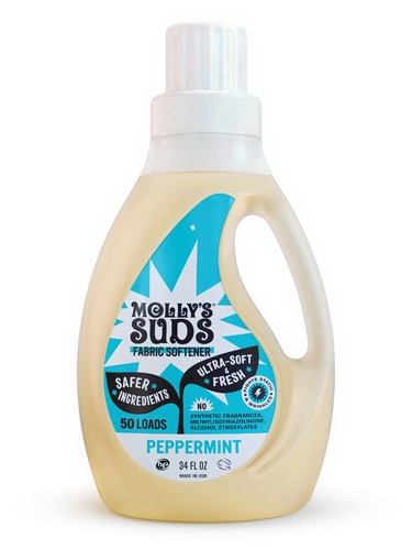 Molly's Suds Liquid Fabric Softener Peppermint 50 Loads