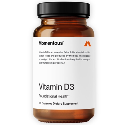 Momentous Vitamin D3 - NSF Certified for Sport - Informed Sport Certified - 60 Servings