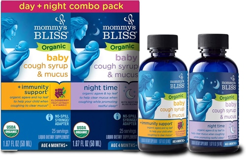 Mommy's Bliss Baby Organic Cough Syrup & Mucus Relief + Immunity Boost