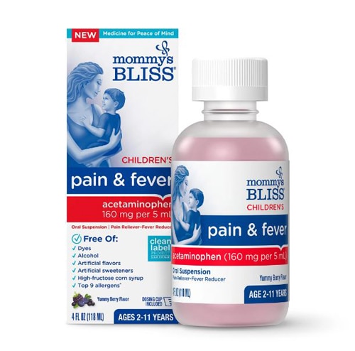 Mommy's Bliss Children's Pain & Fever Acetaminophen Berry