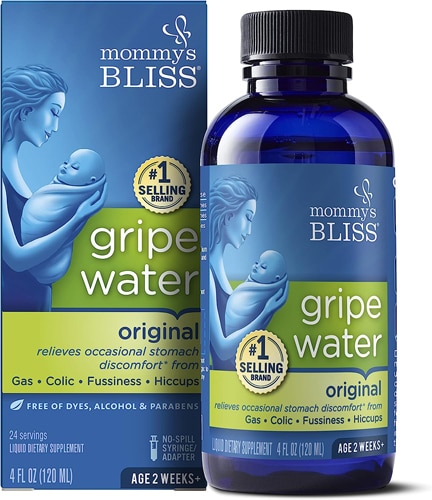 Mommy's Bliss Newborn+ Gripe Water Colic Gas Fussiness Hiccups Relief Unflavored