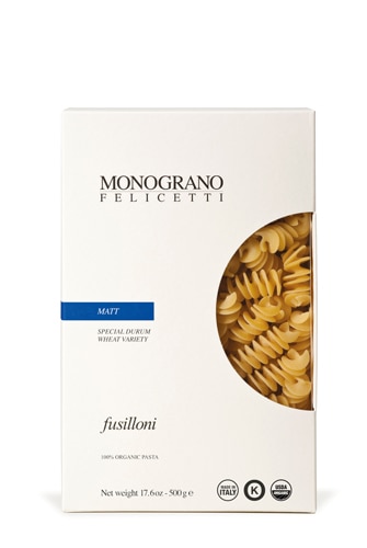 Monograno Felicetti Matt Fusilloni t- Large Dried Italian Fusilli Pasta