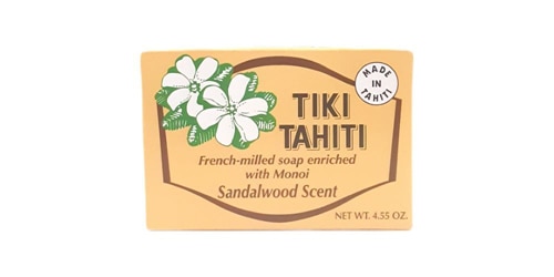 Monoi Tiki Tahiti Coconut Oil Bar Soap Sandalwood