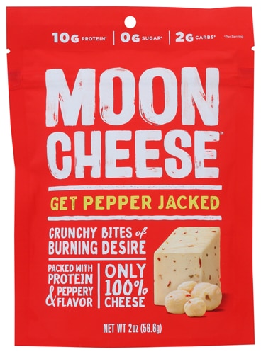 Moon Cheese Crunchy Cheese Snacks Gluten Free Pepper Jack