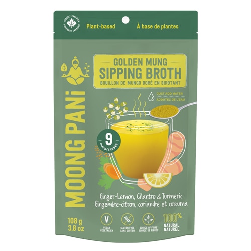 Moong Pani Vegan Gluten Free Sipping Broth Fiber & Protein Ginger