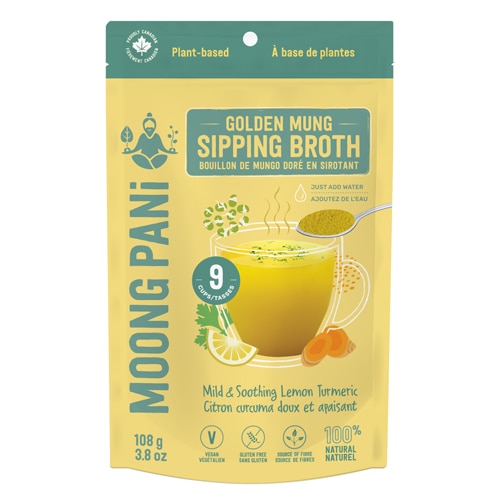 Moong Pani Vegan Gluten Free Sipping Broth Fiber & Protein Mild Lemon