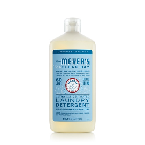 Mrs. Meyer's Clean Day Laundry Detergent 60 Loads Ultra Concentrated Rain Water