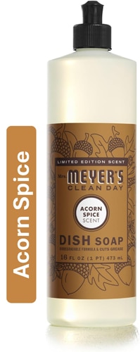 Mrs. Meyer's Clean Day Liquid Dish Soap Fall Acorn Spice