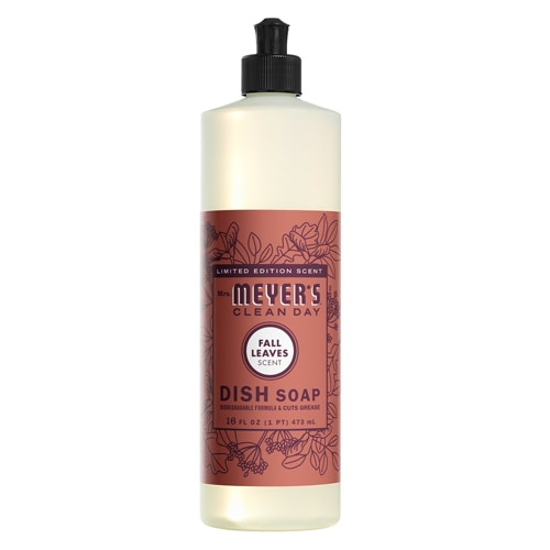 Mrs. Meyer's Clean Day Liquid Dish Soap Fall Scent Fall Leaves