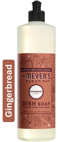 Mrs. Meyer's Clean Day Liquid Dish Soap Holiday Gingerbread