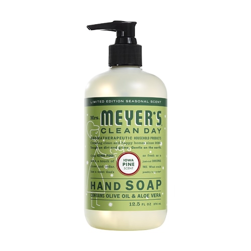 Mrs. Meyer's Clean Day Liquid Hand Soap Holiday Scent Iowa Pine