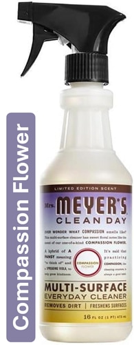 Mrs. Meyer's Clean Day Multi-Surface Everyday Cleaner Spray Compassion Flower