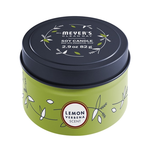 Mrs. Meyer's Clean Day Scented Soy Tin Candle Lemon Verbena