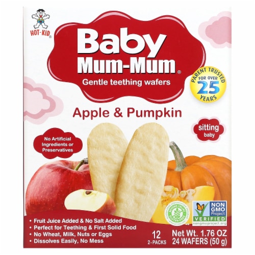 Mum-Mum Baby Teething Wafers Apple & Pumpkin