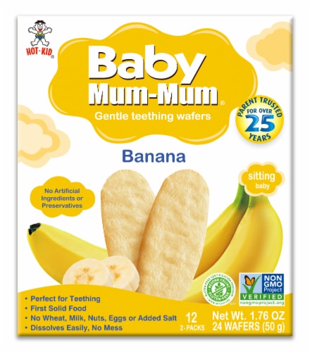 Mum-Mum Baby Teething Wafers Banana