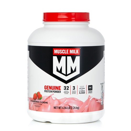 Muscle Milk Genuine Protein Powder - NSF Certified for Sport Strawberries 'n Creme