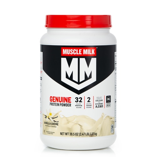 Muscle Milk Genuine Protein Powder - NSF Certified for Sport Vanilla Creme