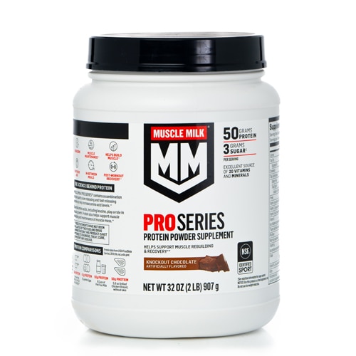 Muscle Milk Pro Series Protein Powder - NSF Certified for Sport Knockout Chocolate