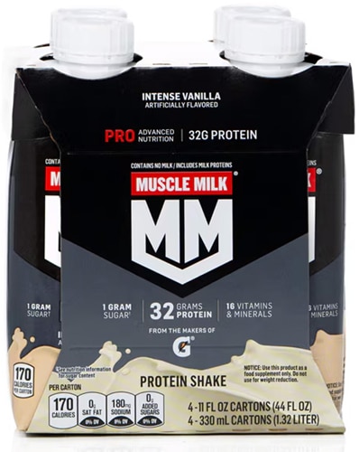 Muscle Milk Pro Series Protein Shake - NSF Certified for Sport Intense Vanilla