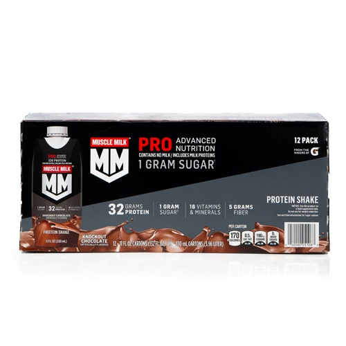 Muscle Milk Pro Series Protein Shake - NSF Certified for Sport Knockout Chocolate