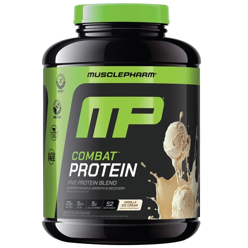 MusclePharm Combat Protein - Informed Sport Certified Vanilla Ice Cream