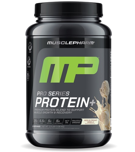 MusclePharm MP PRO Protein+ - Informed Sport Certified Rich & Creamy Vanilla