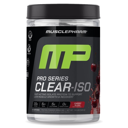 MusclePharm MP Pro Clear ISO Protein - Informed Sport Certified Cherry Slush