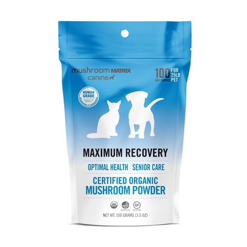 Mushroom Matrix Maximum Recovery Senior Care Organic Mushroom Powder for Dogs & Cats