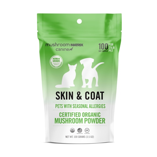 Mushroom Matrix Skin & Coat Organic Mushroom Powder for Dogs & Cats