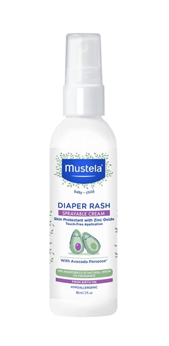 Mustela Baby Diaper Rash Sprayable Cream Fragrance Free