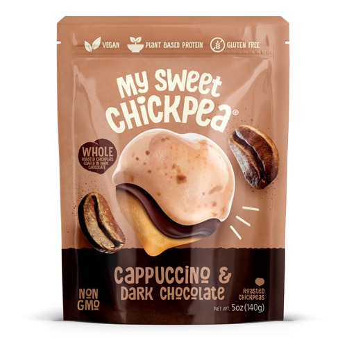 My Sweet Chickpea Non-GMO Roasted Chickpeas Dark Chocolate & Cappuccino