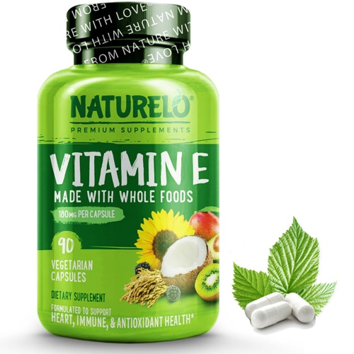 NATURELO Vitamin E Made With Whole Foods