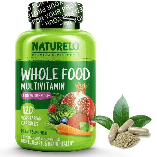 NATURELO Whole Food Complete Multivitamin for Women (Iron Free)