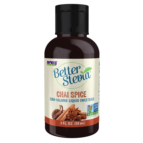 NOW BetterStevia Liquid Chai Spice