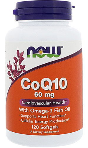 NOW CoQ10 with Omega-3 Fish Oil