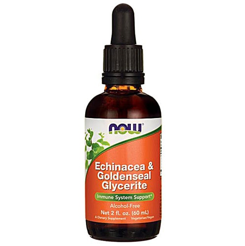 NOW Echinacea & Goldenseal Glycerite Alcohol Free