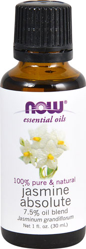 NOW Essential Oils Jasmine Absolute 7.5% Oil Blend