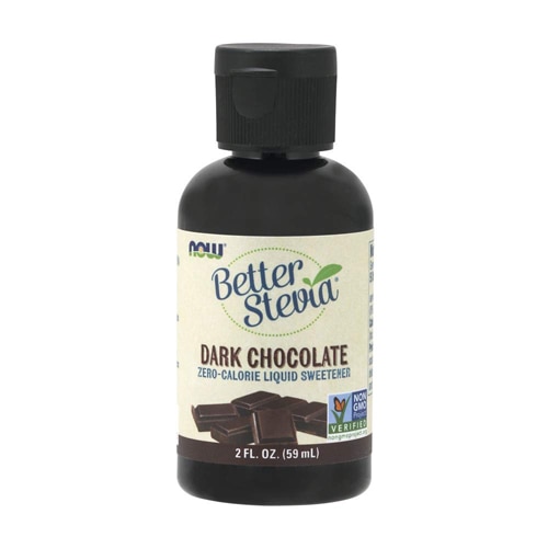 NOW Foods BetterStevia Liquid Sweetener Dark Chocolate