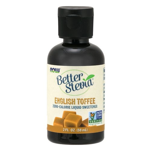 NOW Foods BetterStevia Liquid Sweetener English Toffee