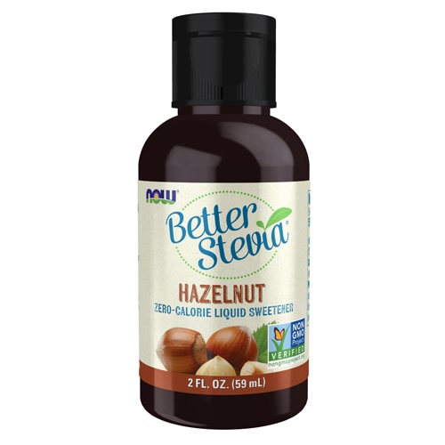 NOW Foods BetterStevia Liquid Sweetener Hazelnut